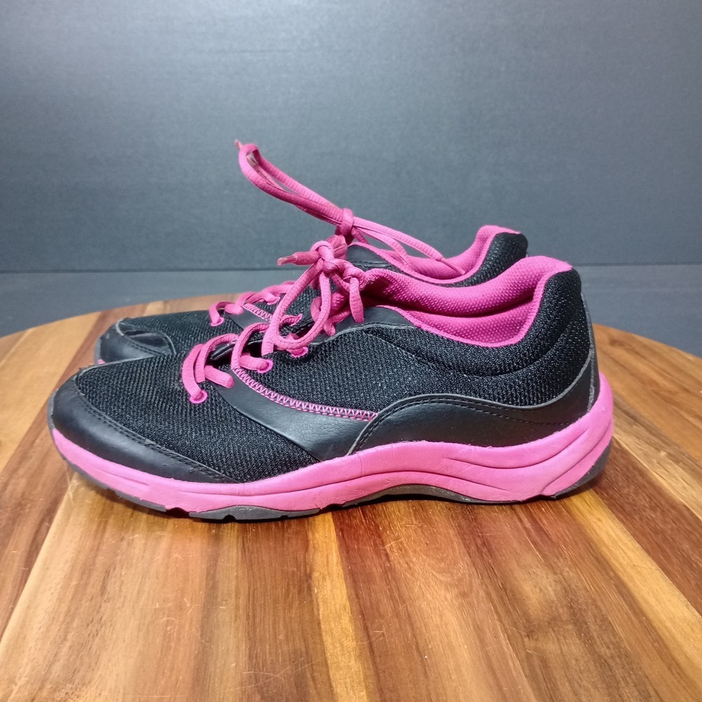 Vionic Kona Shoes Sneakers Orthotic‎ Support Size 7 Wide Athletic Black Pink